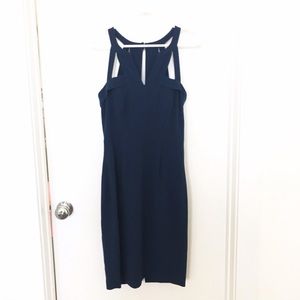 BCBG Navy Blue Midi Dress